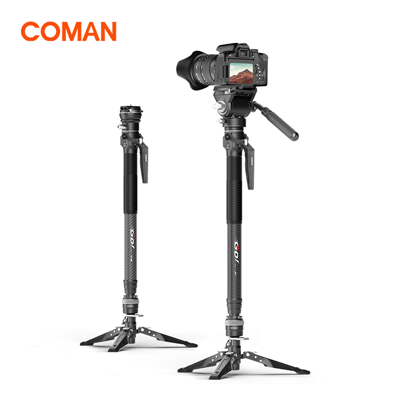 Camera Tripod Carbon - COMAN M1 PRO V5 ขาตั้งกล้องคาร์บอนไฟเบอร์แบบยกได้ด้วยคลิกเดียว ขนาด
