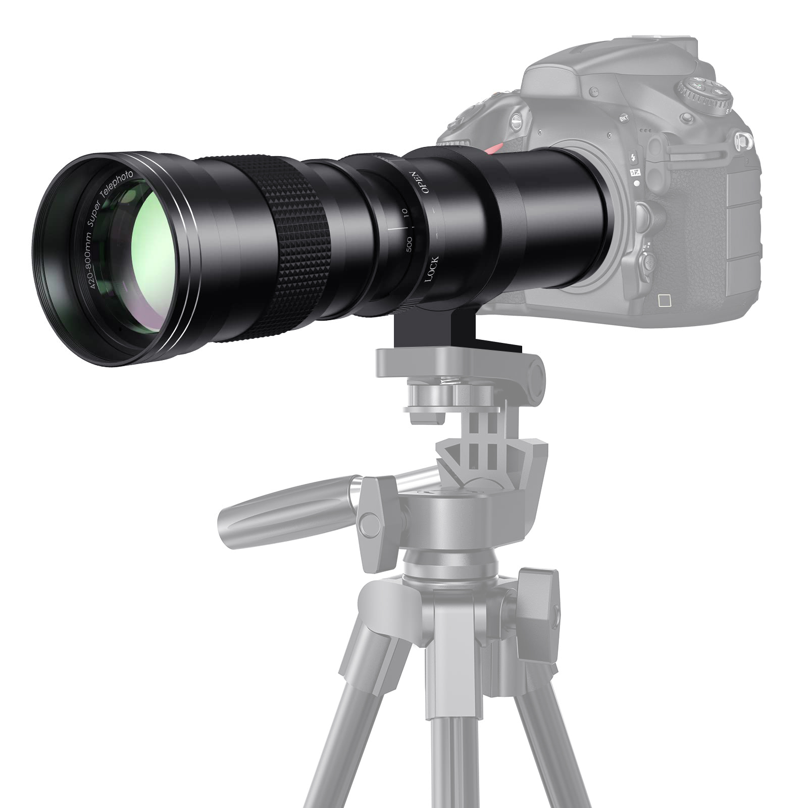 Photography Ratio - เลนส์เทเลซูมแบบแมนนวล 420-800 มม. F/8.3 พร้อมวงแหวน T-Mount
