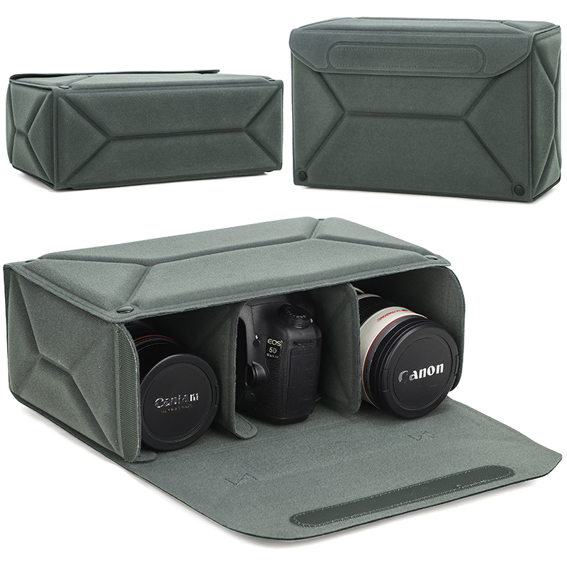 Photography Zone System - กระเป๋าใส่กล้องอเนกประสงค์ กระเป๋าใส่กล้องมิเรอร์เลส DSLR แบบพกพา สำหรับอุปกรณ์กล้อง