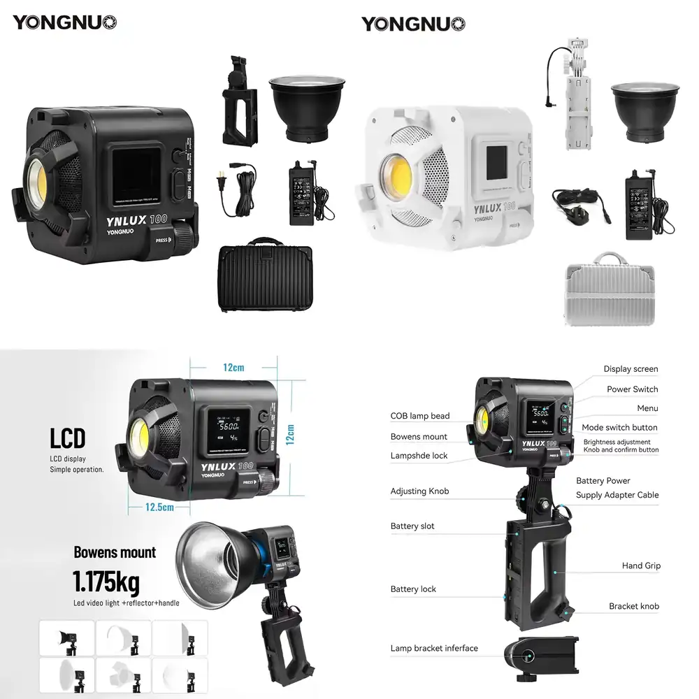 Photography Lighting - ไฟวิดีโอ LED แบบพกพา YONGNUO YNLUX100 100W