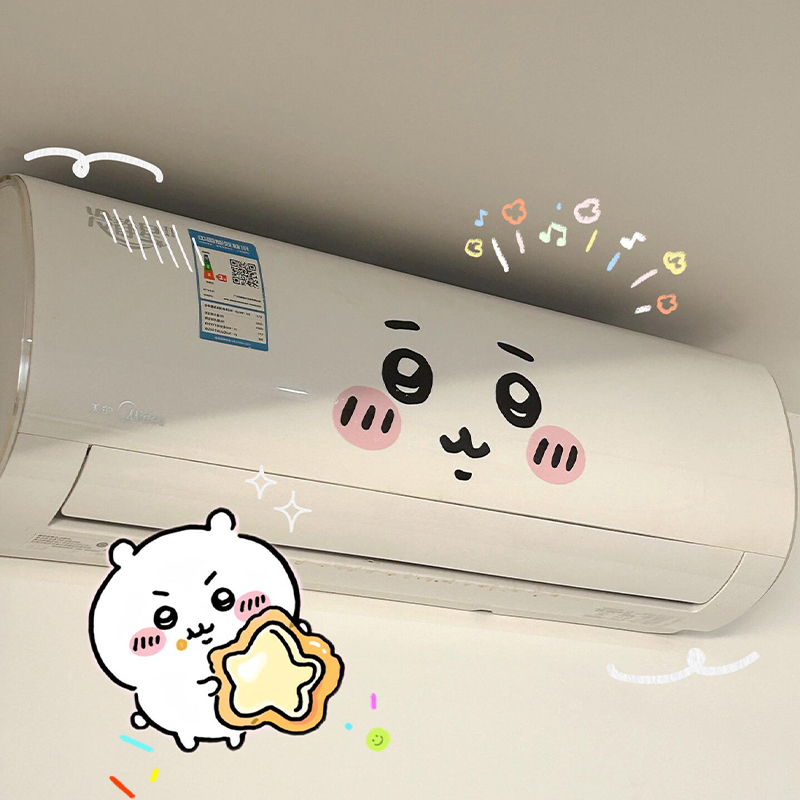 Photography Anime - สติกเกอร์อีโมติคอนจิยิ ตกแต่งเครื่องปรับอากาศ ปิดบังความไม่สวยงาม ตกแต่งบ้านด้วยภาพวาด DIY สติกเกอร์ติดผนังสร้างสรรค์