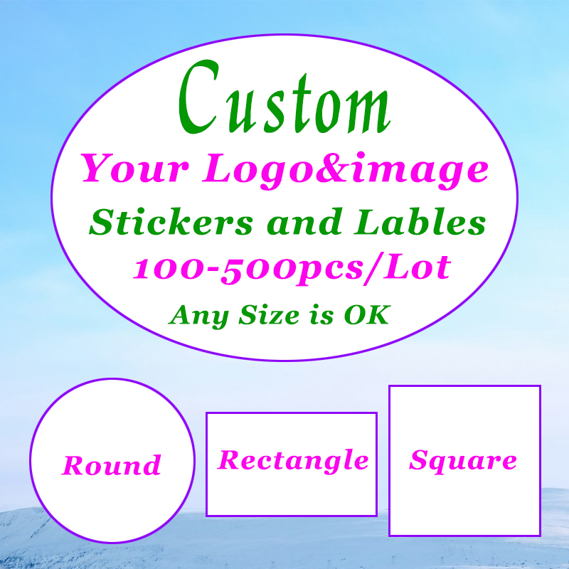 Photography Logo - 500-100 ชิ้นสติกเกอร์ที่กําหนดเองที่กําหนดเองป้ายโลโก้งานแต่งงานวันเกิด Baptism บรรจุภัณฑ์พิมพ์แท็กของคุณเองส่วนบุคคลสติกเกอร์