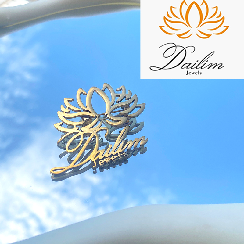 Photography Logo - WLP สแตนเลสส่วนบุคคลที่กําหนดเองโลโก้ของคุณรูปแบบ Pins เข็มกลัดแฟชั่น Lapel Pin