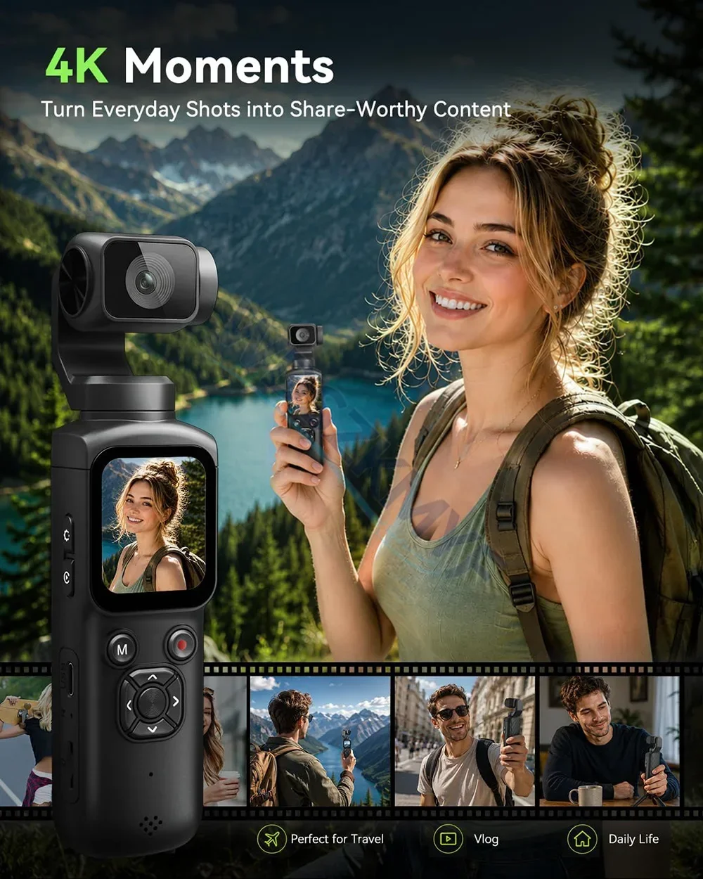 330 °   กล้องแอคชั่นพกพา Face  - Photographic Memory บทวิจารณ์และราคา