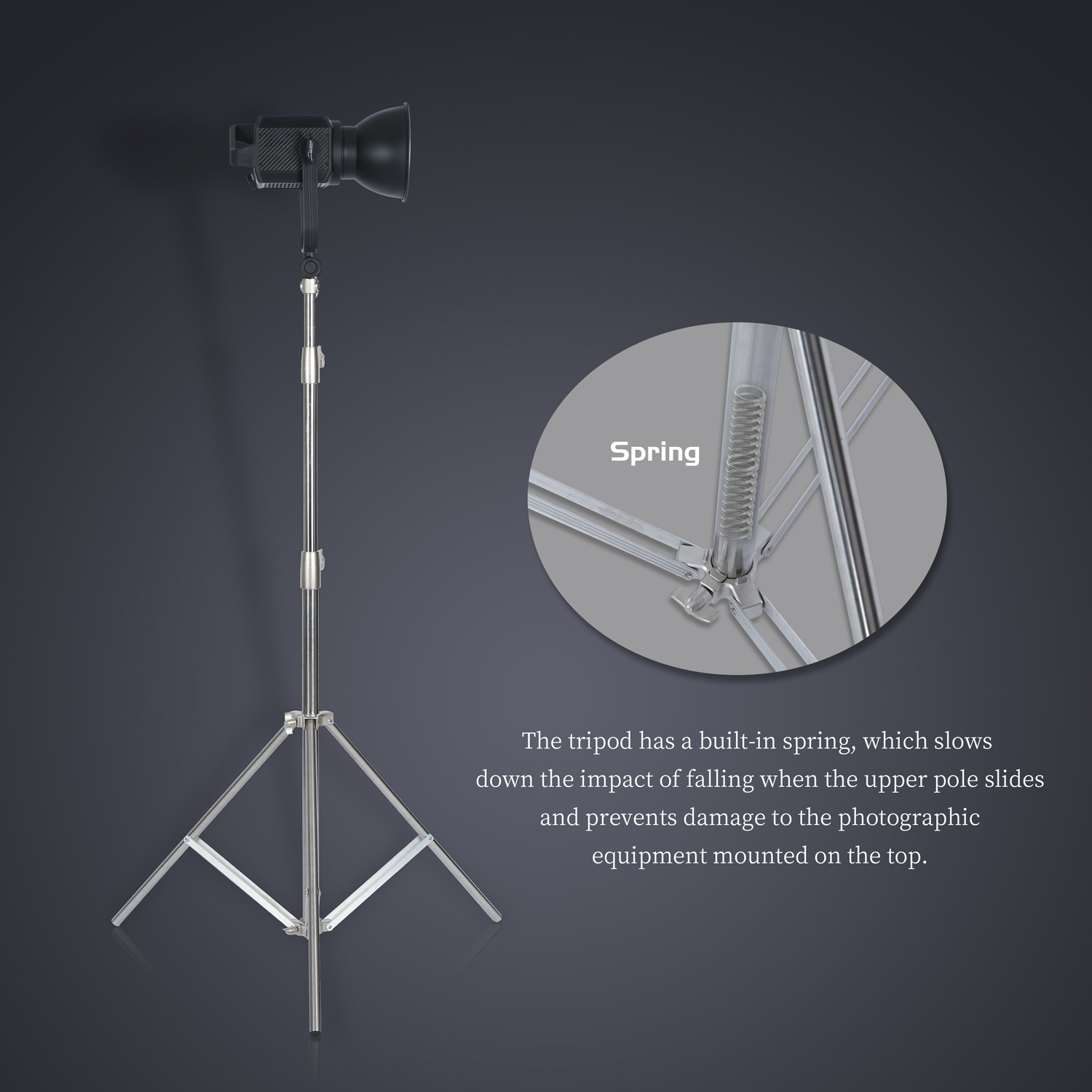 SH 2.8M สแตนเลสสตีลขาตั้ง Heav - Photography Lighting บทวิจารณ์และราคา