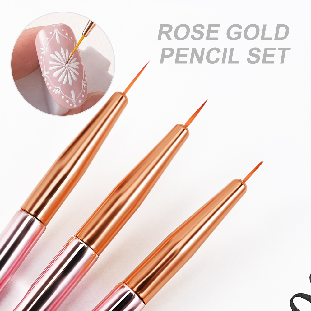 3/5 ชิ้น/เซ็ต Rose Gold Nail A - Photography Fine Art บทวิจารณ์และราคา
