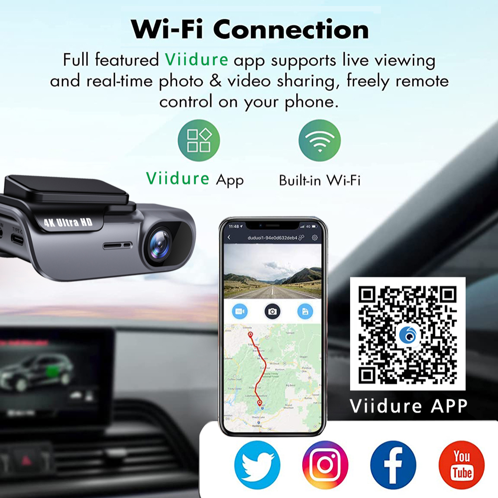 4K 3840*2160P Dash Cam WIFI รถ - Xiaomi Photography Kit บทวิจารณ์และราคา