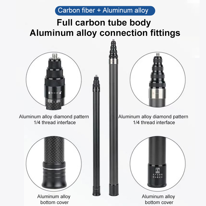 HONGDAK 3 M คาร์บอนไฟเบอร์ปรับ - Camera Tripod Carbon บทวิจารณ์และราคา