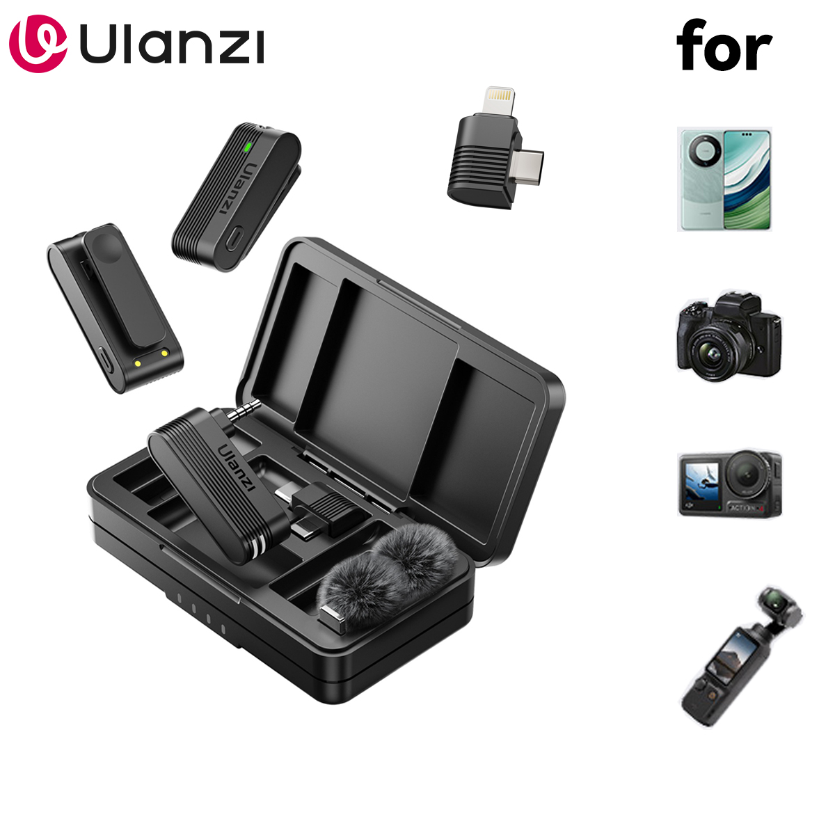 Ulanzi A100 ไมโครโฟนสมาร์ทโฟนไ - Xiaomi Photography Kit บทวิจารณ์และราคา
