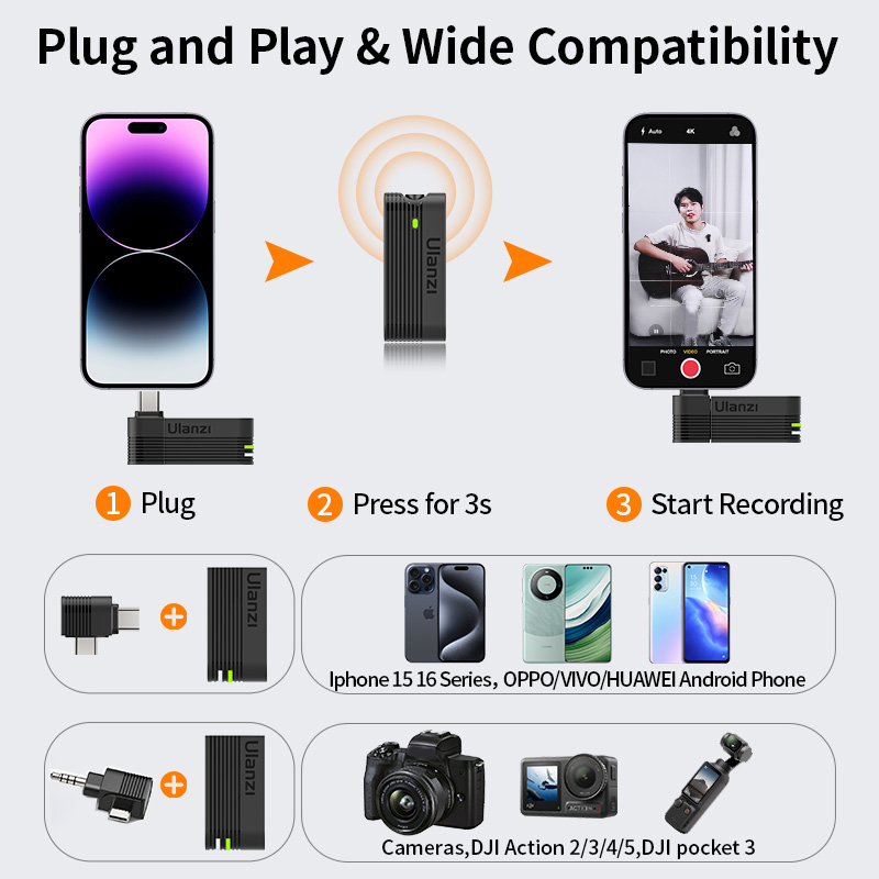 Ulanzi A100 ไมโครโฟนสมาร์ทโฟนไ - Xiaomi Photography Kit บทวิจารณ์และราคา