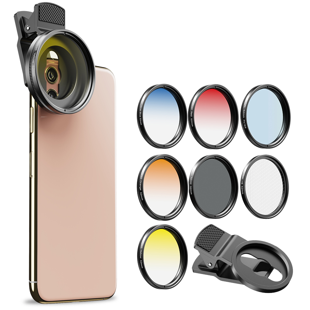 APEXEL 52 มม. 7in1 ชุดเลนส์กรอ - Photography Yellow Filter บทวิจารณ์และราคา