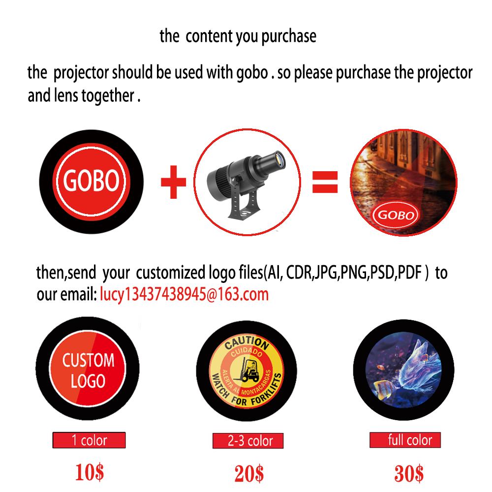 Custom Led HD Gobo โลโก้โปรเจค - Photography Logo บทวิจารณ์และราคา