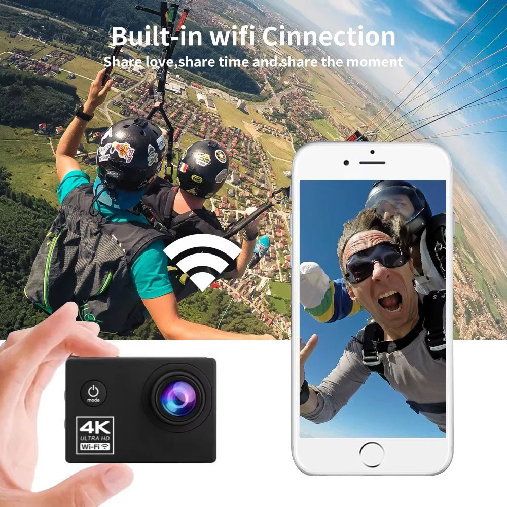 กล้องแอคชั่น 4K WiFi ขนาดเล็ก  - Photographic Memory บทวิจารณ์และราคา