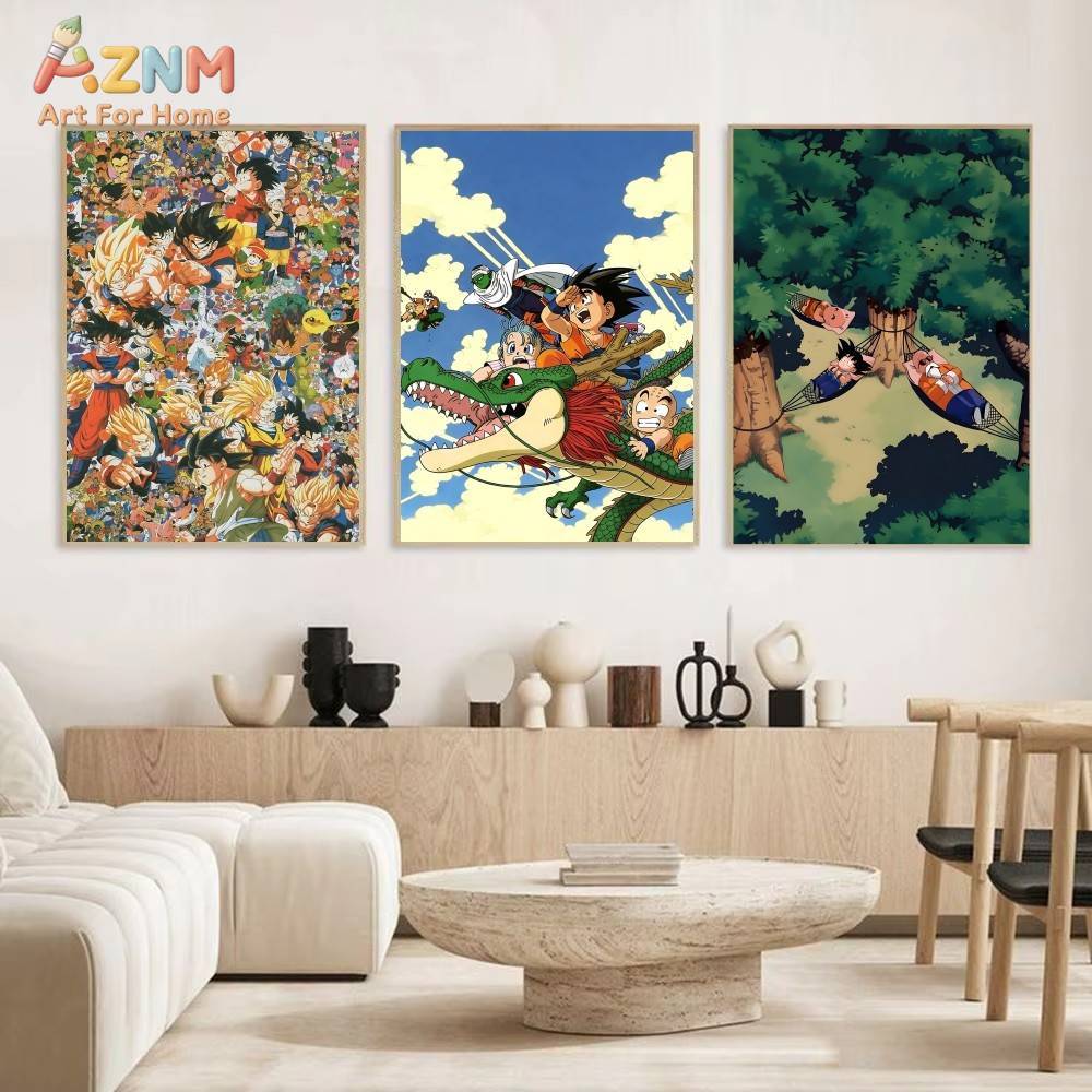 AZNM ดราก้อนบอล Z ภาพพิมพ์บนผ้ - Photography Anime บทวิจารณ์และราคา