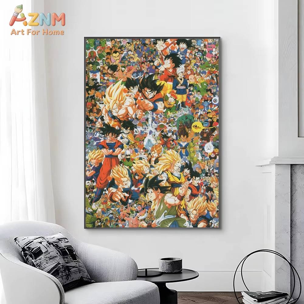 AZNM ดราก้อนบอล Z ภาพพิมพ์บนผ้ - Photography Anime บทวิจารณ์และราคา