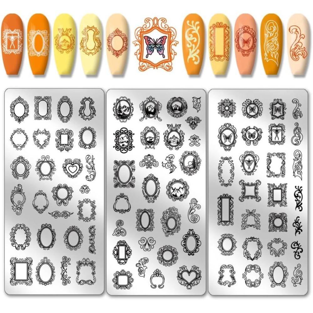 แผ่นปั๊มลายเล็บลายกรอบรูปวินเท - Photographic Memory บทวิจารณ์และราคา