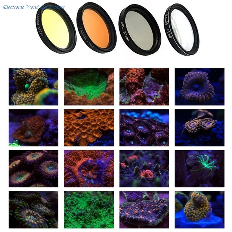 A3PD 4 In 1 เลนส์มาโคร เลนส์สี - Photography Yellow Filter บทวิจารณ์และราคา