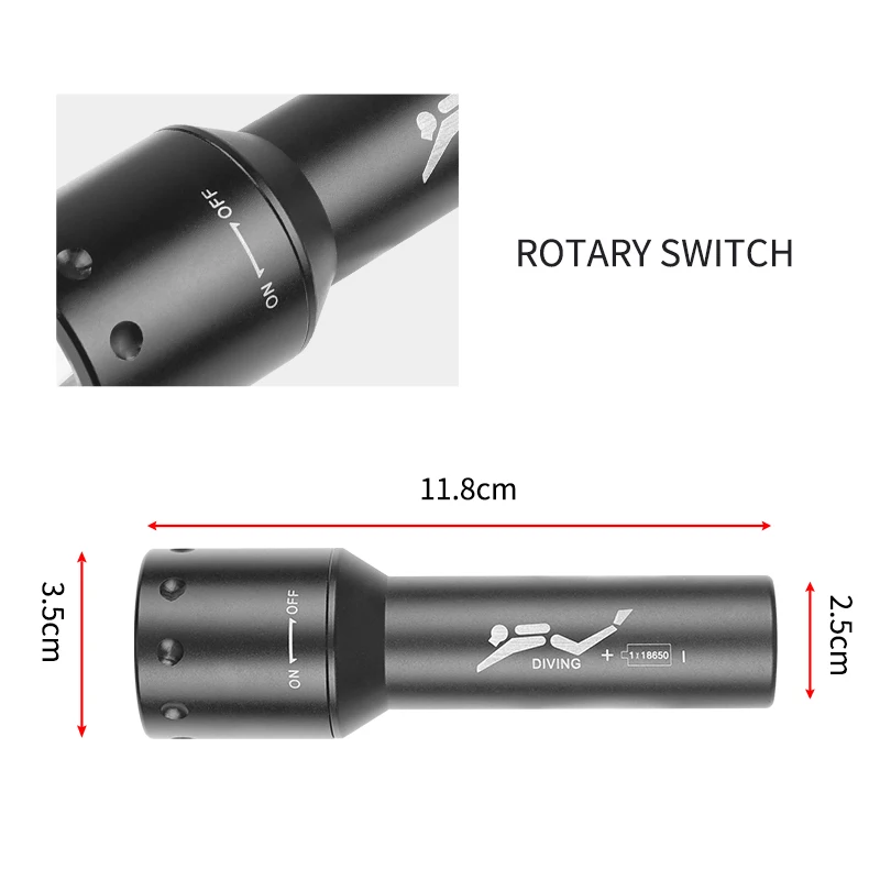 ไฟฉายดำน้ำ LED รุ่นใหม่ T6 ระย - Photography Lighting บทวิจารณ์และราคา