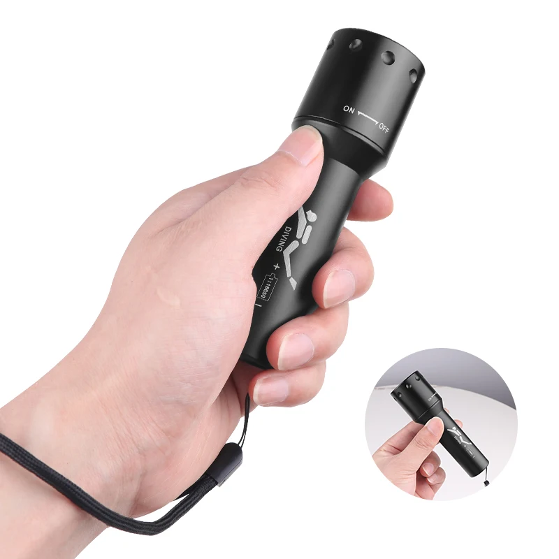 ไฟฉายดำน้ำ LED รุ่นใหม่ T6 ระย - Photography Lighting บทวิจารณ์และราคา
