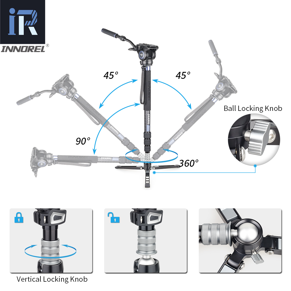 INNOREL VM75CK 10 ชั้นคาร์บอนไ - Camera Tripod Carbon บทวิจารณ์และราคา