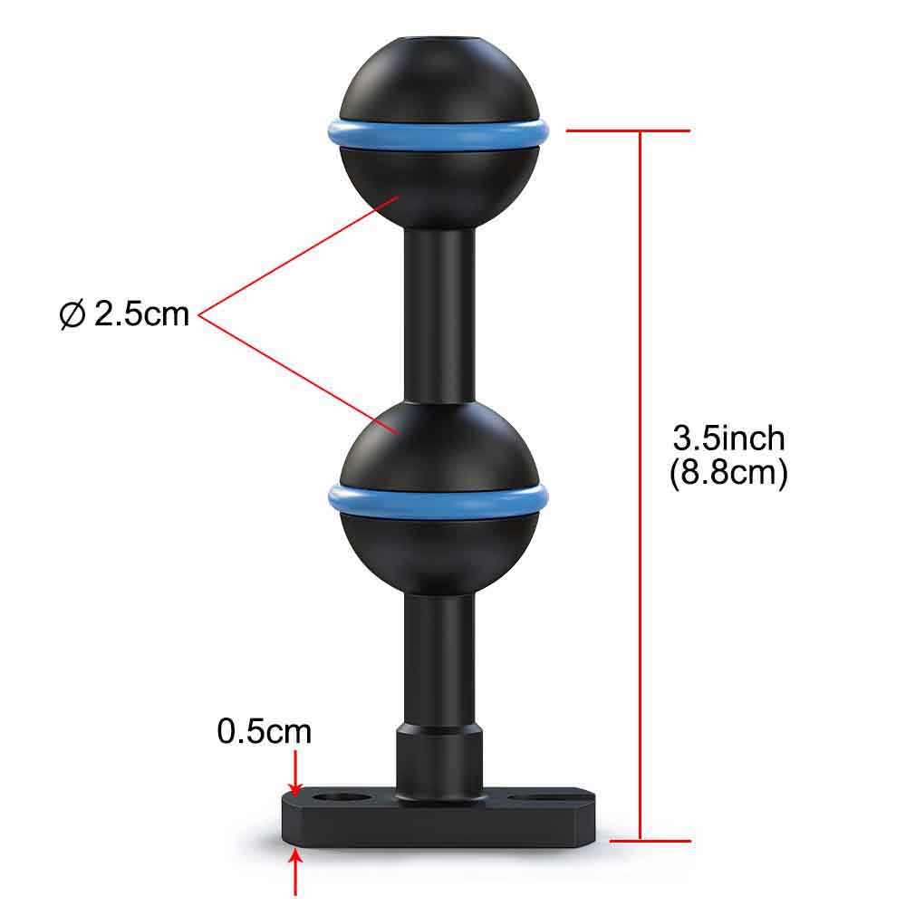 อะแดปเตอร์บอลคู่ขนาด 1 นิ้ว Se - Photography Zone System บทวิจารณ์และราคา