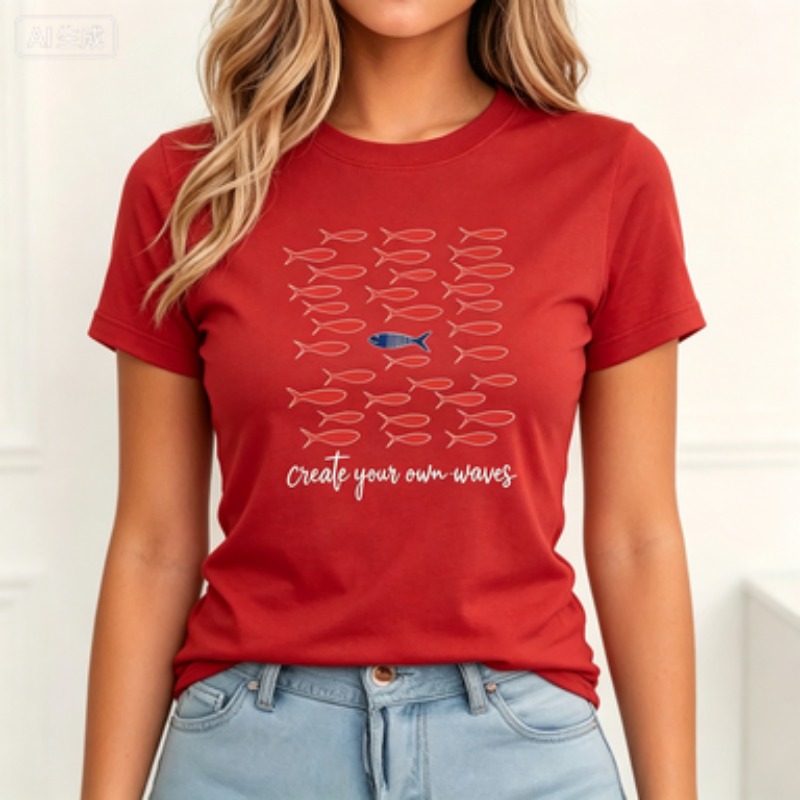 เสื้อยืดคอกลมผ้าฝ้ายสำหรับผู้ห - Photography Logo บทวิจารณ์และราคา