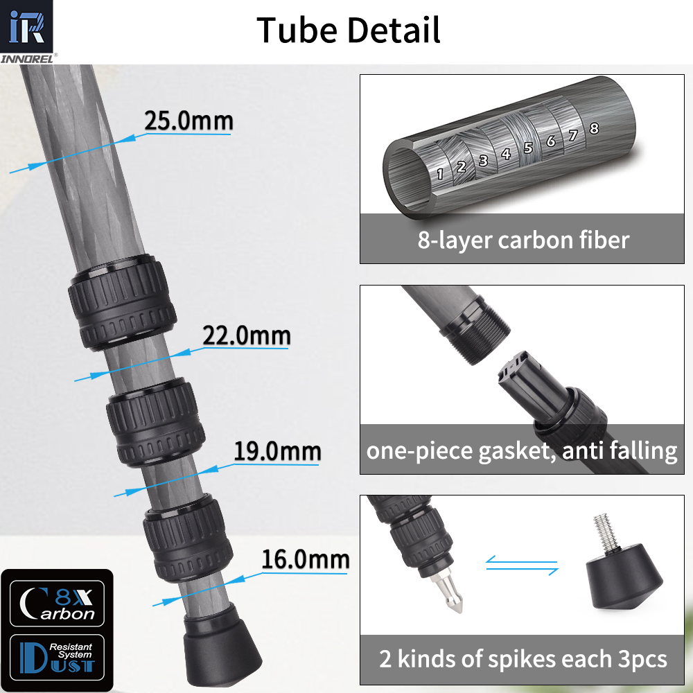 Innorel ขาตั้งกล้อง P254C คาร์ - Camera Tripod Carbon บทวิจารณ์และราคา
