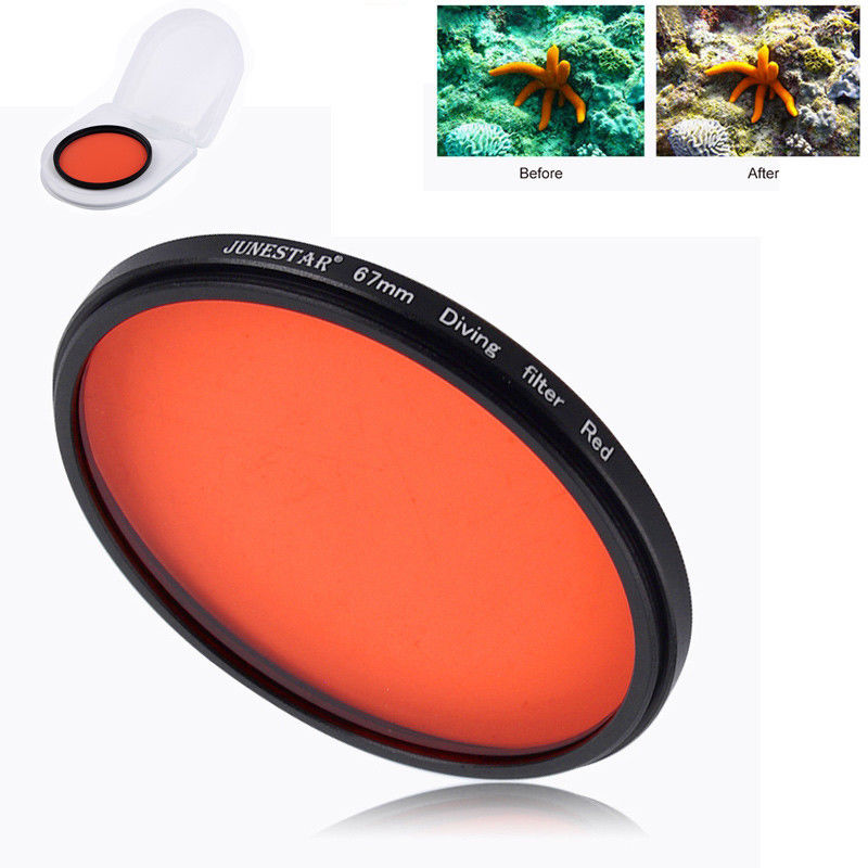 67 มม. สีแดงสีม่วงสีเหลือง Div - Photography Yellow Filter บทวิจารณ์และราคา