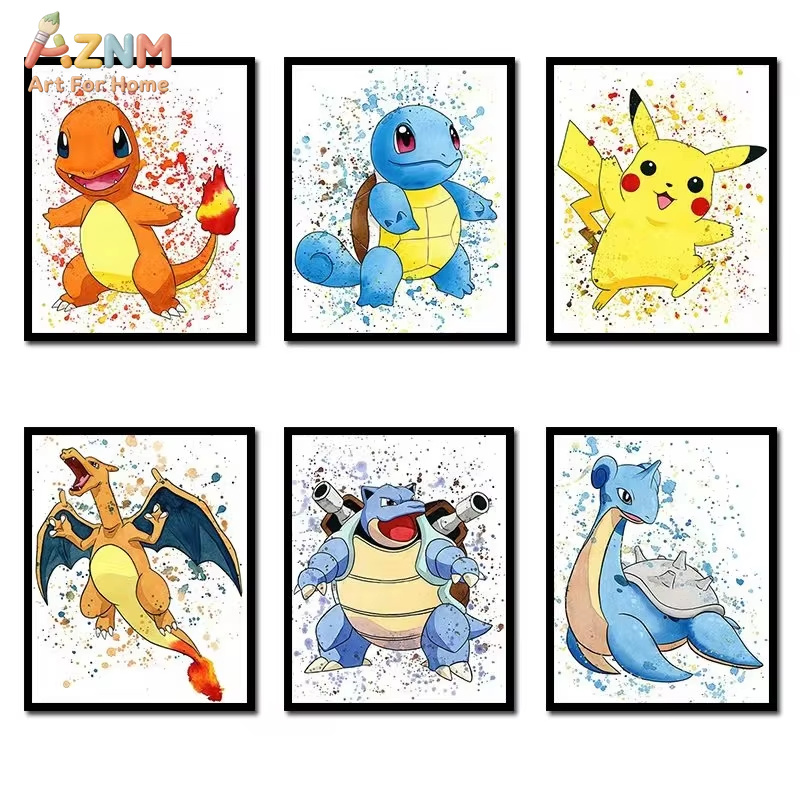 1 ชิ้น，อะนิเมะโปเกมอนภาพวาดผ้า - Photography Anime บทวิจารณ์และราคา